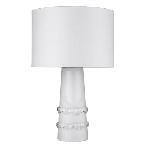 Acclaim Trend Home 17" 1 Light Table Lamp, White/Seasalt Drum