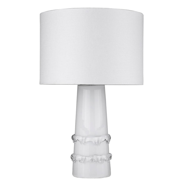 Acclaim Trend Home 17" 1 Light Table Lamp, White/Seasalt Drum