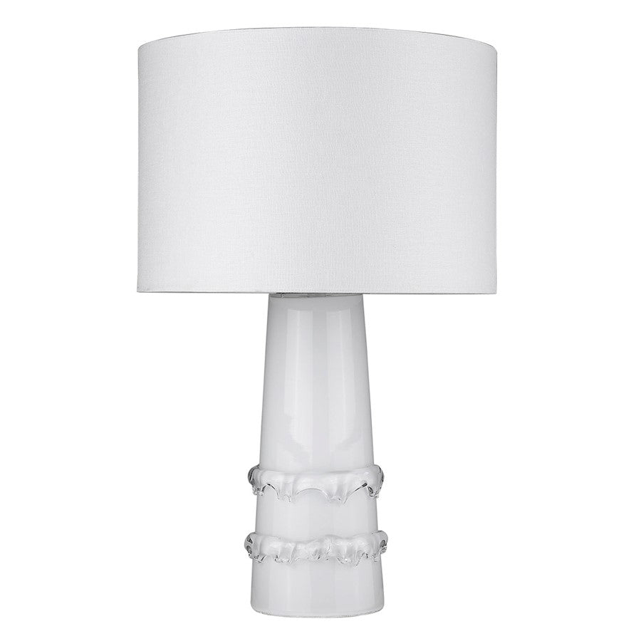 Acclaim Trend Home 17" 1 Light Table Lamp, White/Seasalt Drum