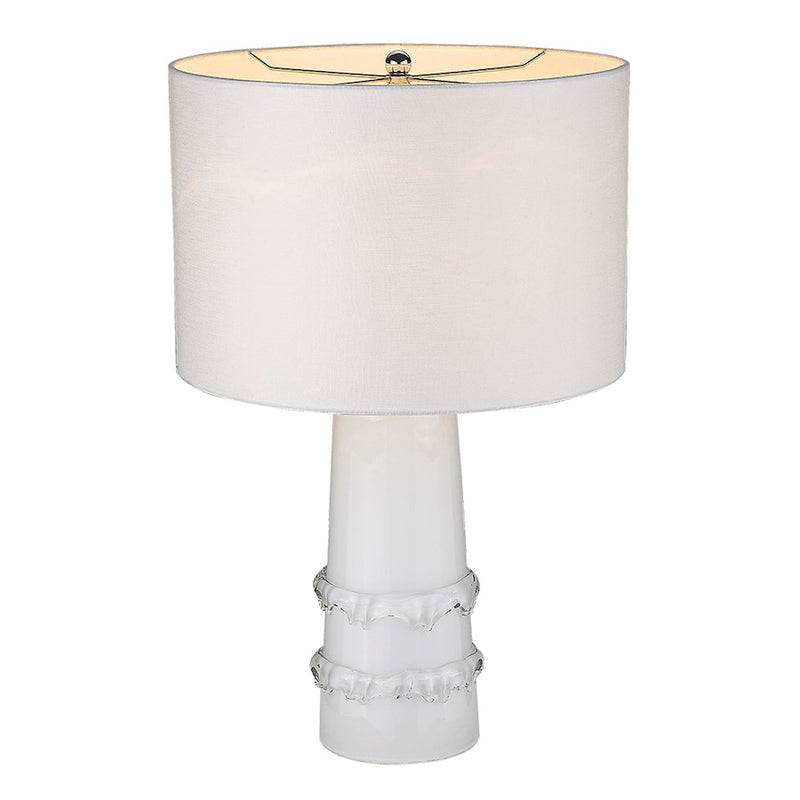 Acclaim Trend Home 17" 1 Light Table Lamp, White/Seasalt Drum