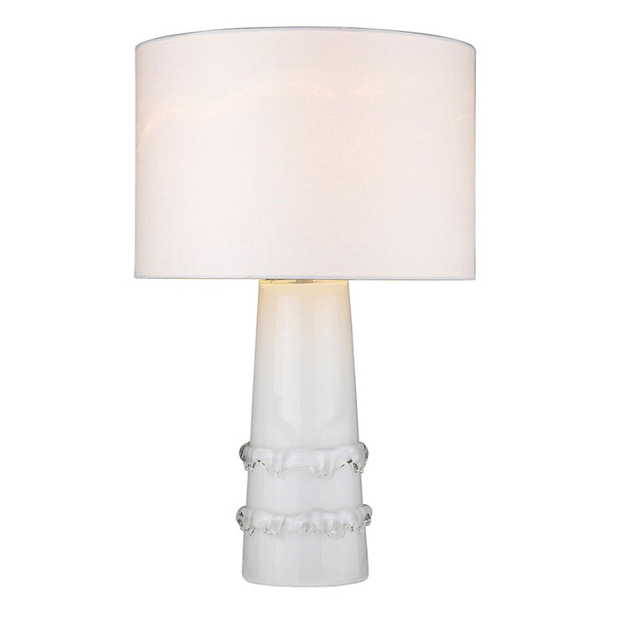 Acclaim Trend Home 17" 1 Light Table Lamp, White/Seasalt Drum