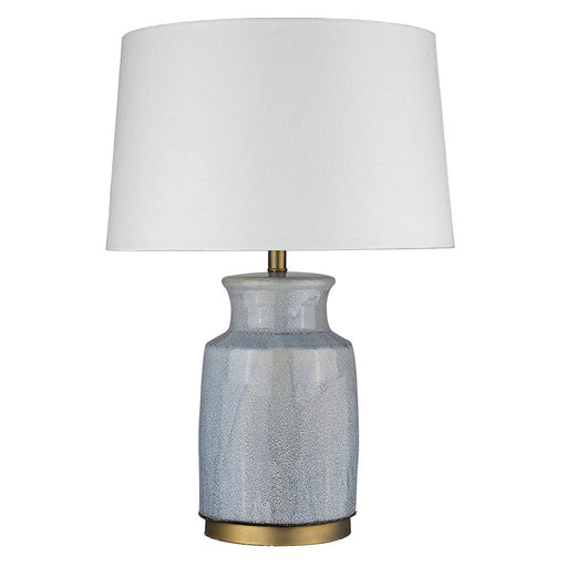 Acclaim Trend Home 27.25" Table Lamp, Brass/Seasalt Tapered