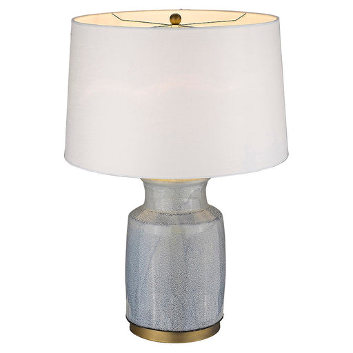 Acclaim Trend Home 27.25" Table Lamp, Brass/Seasalt Tapered