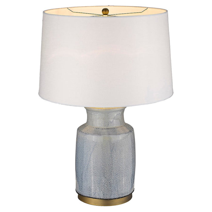 Acclaim Trend Home 27.25" Table Lamp, Brass/Seasalt Tapered