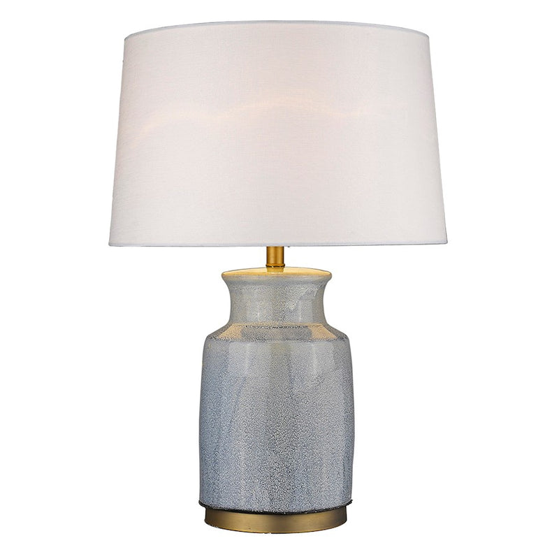 Acclaim Trend Home 27.25" Table Lamp, Brass/Seasalt Tapered