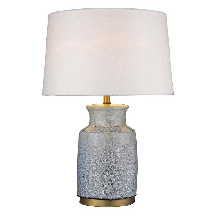 Acclaim Trend Home 27.25" Table Lamp, Brass/Seasalt Tapered