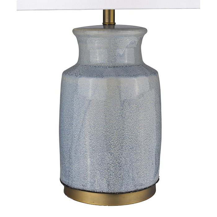 Acclaim Trend Home 27.25" Table Lamp, Brass/Seasalt Tapered