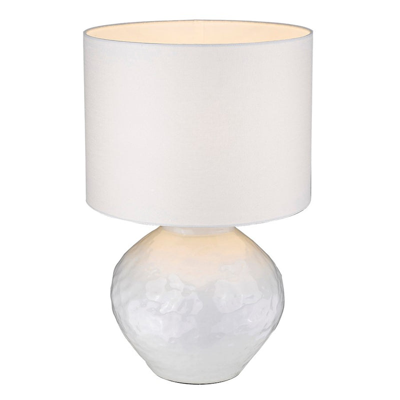 Acclaim Trend Home 12" Table Lamp, Nickel/Seasalt Drum