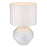 Acclaim Trend Home 12" Table Lamp, Nickel/Seasalt Drum