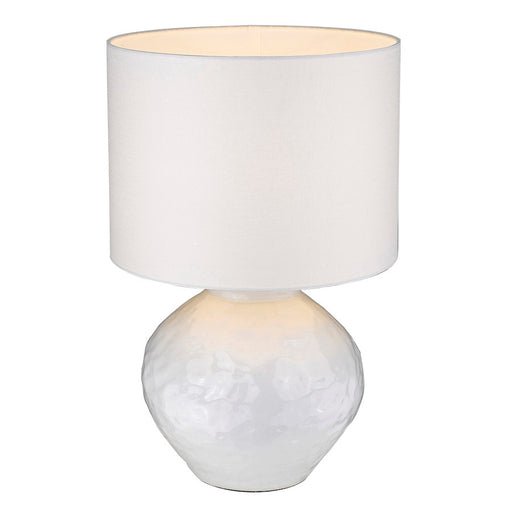 Acclaim Trend Home 12" Table Lamp, Nickel/Seasalt Drum