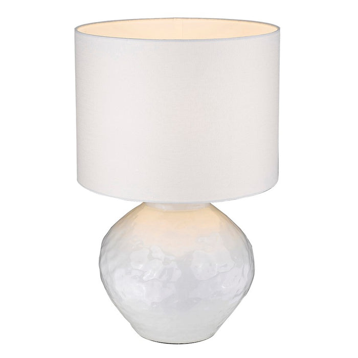 Acclaim Trend Home 12" Table Lamp, Nickel/Seasalt Drum
