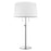 Acclaim Urban Basic 2 Light Lamp, Chrome/Off-White Shantung