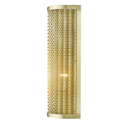 Acclaim Basetti Sconce, Gold/Gold Metal Cylindrical Shape