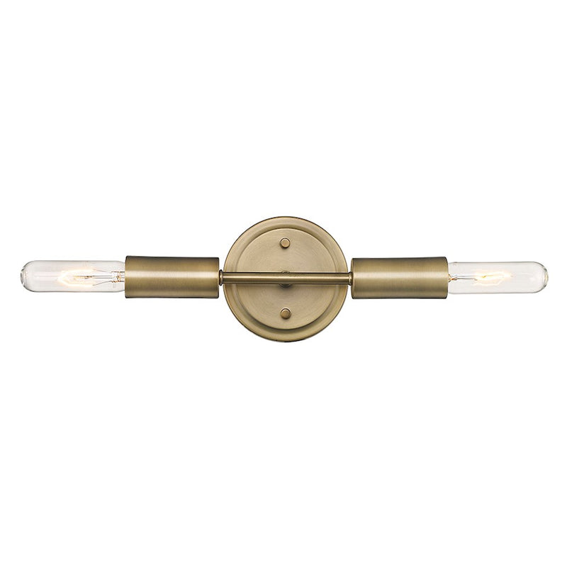 Acclaim Perret 2 Light Sconce, Aged Brass