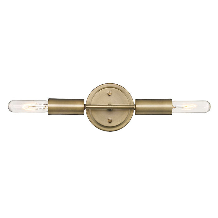 Acclaim Perret 2 Light Sconce, Aged Brass