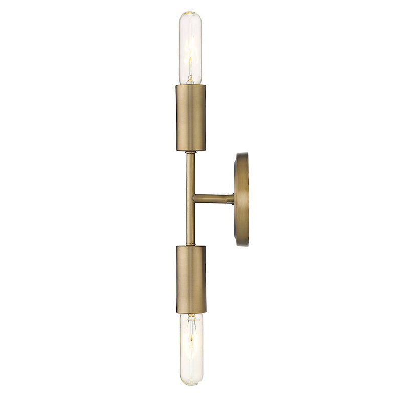 Acclaim Perret 2 Light Sconce, Aged Brass