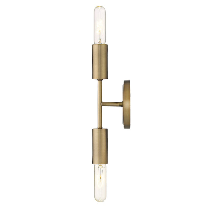 Acclaim Perret 2 Light Sconce, Aged Brass