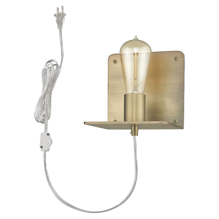 Acclaim Arris 5" 1 Light Sconce, Aged Brass