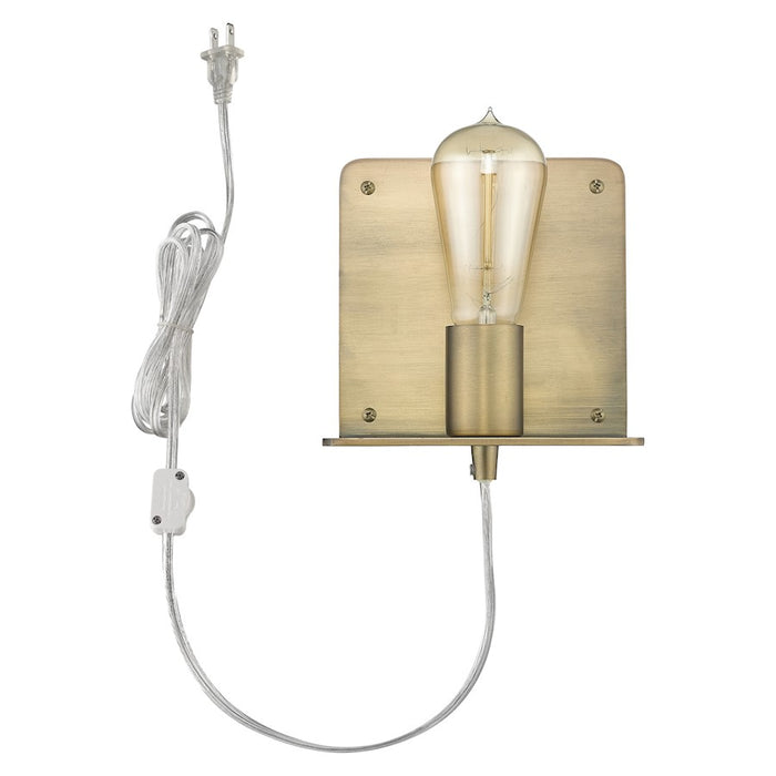 Acclaim Arris 5" 1 Light Sconce, Aged Brass