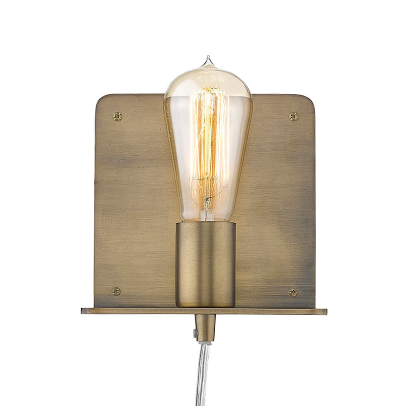 Acclaim Arris 5" 1 Light Sconce, Aged Brass