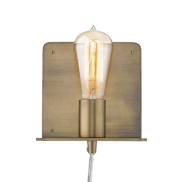 Acclaim Arris 5" 1 Light Sconce, Aged Brass