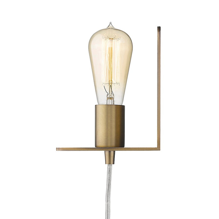 Acclaim Arris 5" 1 Light Sconce, Aged Brass