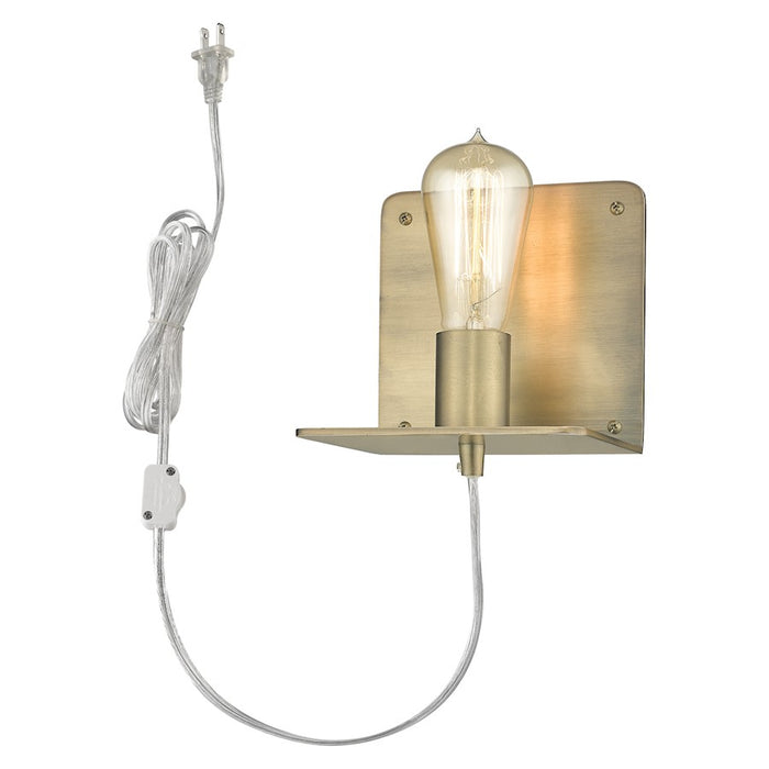 Acclaim Arris 5" 1 Light Sconce, Aged Brass