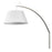 Acclaim Della Sconce, White/White Fabric Tapered Drum