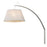 Acclaim Della Sconce, White/White Fabric Tapered Drum