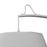 Acclaim Della Sconce, White/White Fabric Tapered Drum