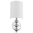 Acclaim St. Clare 1 Light Wall Lamp, Chrome/White 1/2 Round