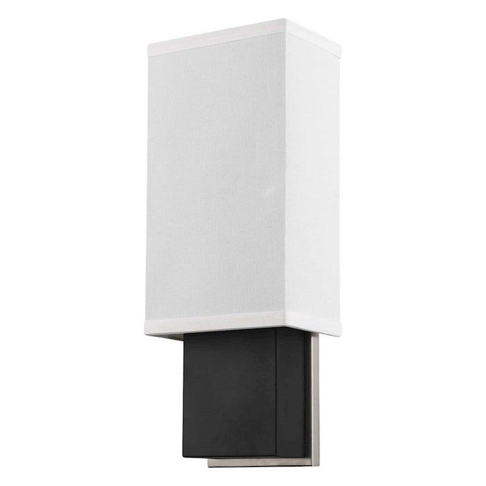 Acclaim Finestra 1 Light Sconce, Espresso/Chrome/Homespun