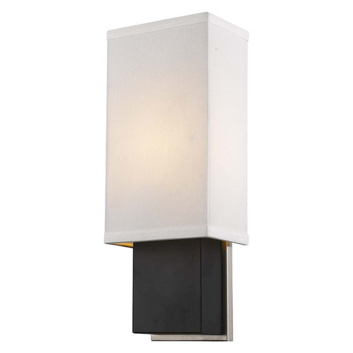 Acclaim Finestra 1 Light Sconce, Espresso/Chrome/Homespun