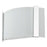 Acclaim Apollo 1 Light Sconce, Chrome/Frosted White Curved Glass