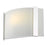 Acclaim Apollo 1 Light Sconce, Chrome/Frosted White Curved Glass