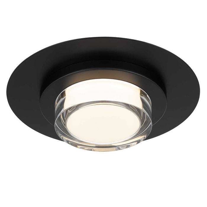 Alteck Plate Rnd 12" LED Outdoor Mount, Sand Black