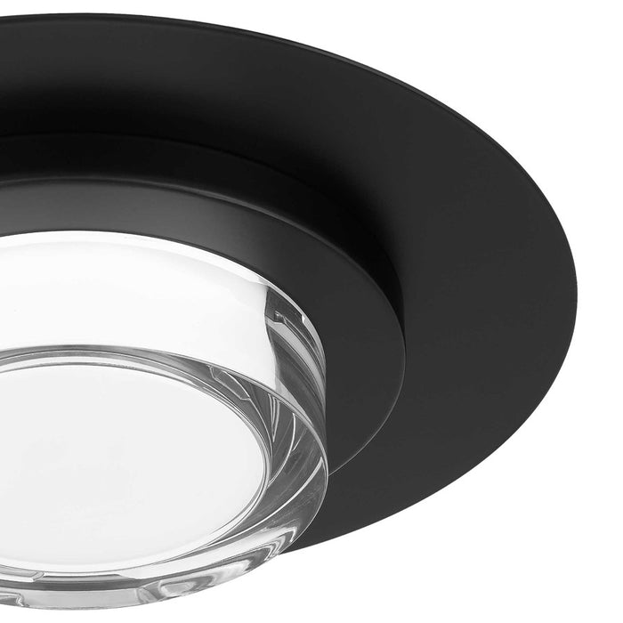 Alteck Plate Rnd 12" LED Outdoor Mount, Sand Black