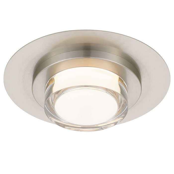 Alteck Plate Rnd 12" LED Outdoor, Brushed Stainless Steel