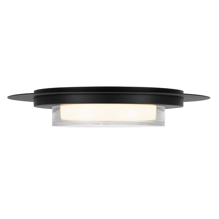 Alteck Plate Rnd 16" LED Outdoor Mount, Sand Black