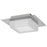 Alteck Foursquare 8" LED Outdoor, Brushed Stainless Steel - AFM0014-3CCT-W-BSS