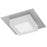 Alteck Foursquare 8" LED Outdoor, Brushed Stainless Steel