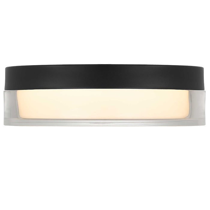 Alteck Sunspot 9" LED Outdoor Flush Mount, Sand Black