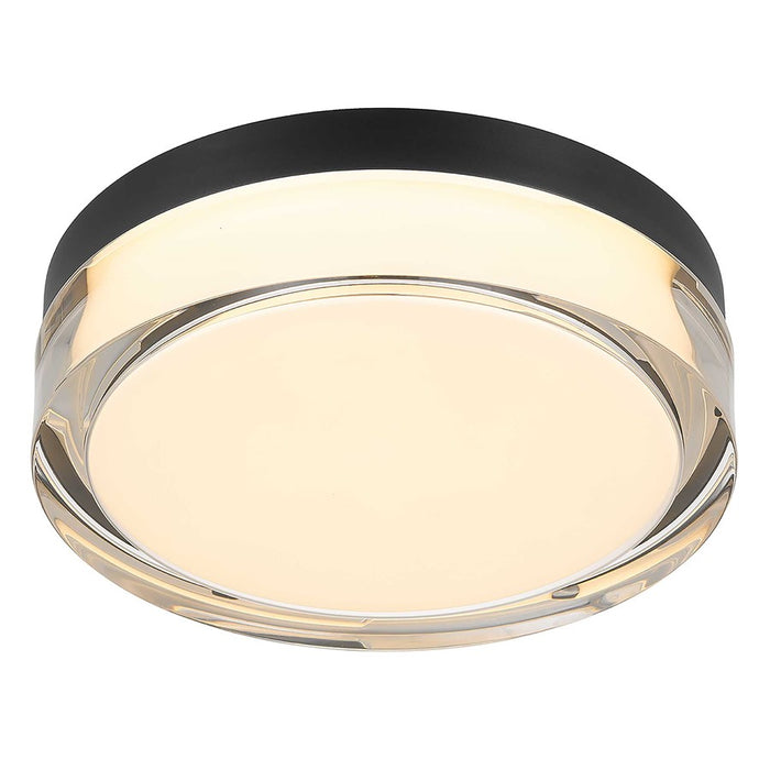 Alteck Sunspot 9" LED Outdoor Flush Mount, Sand Black