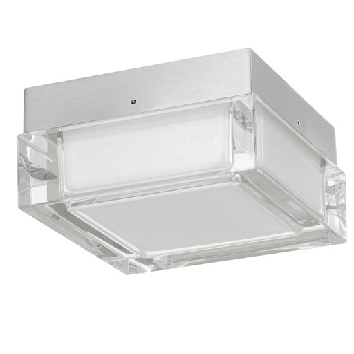Alteck Box 5" LED Outdoor Flush, Brushed Stainless Steel - AFM0019-3CCT-W-BSS