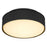 Alteck Ch 9" LED Outdoor Mount, Black/White Opal, Sand Black