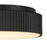Alteck Ch 9" LED Outdoor Mount, Black/White Opal, Sand Black