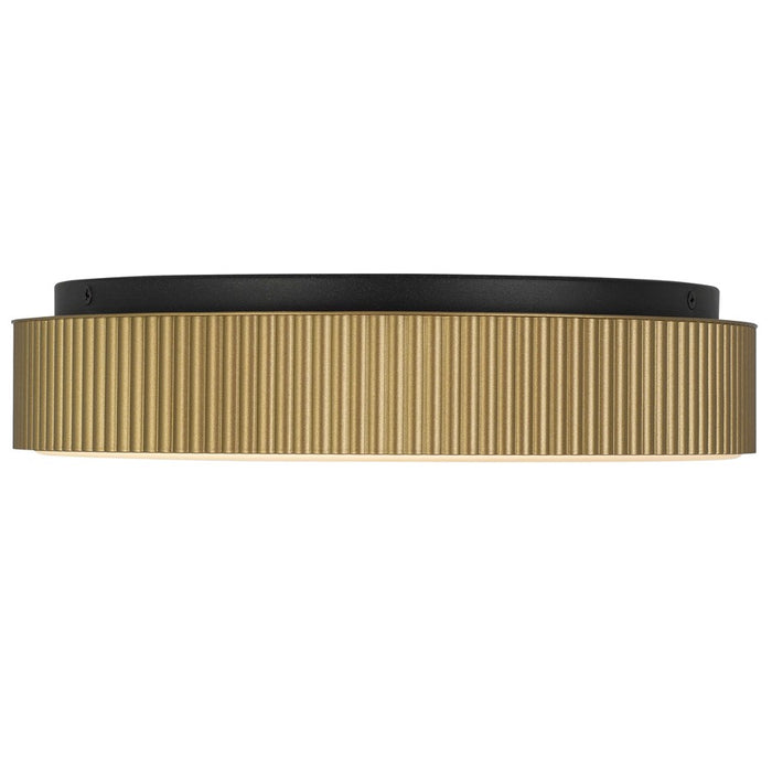 Alteck Ch 13" LED Outdoor Mount, Black/Br/Etched, Black