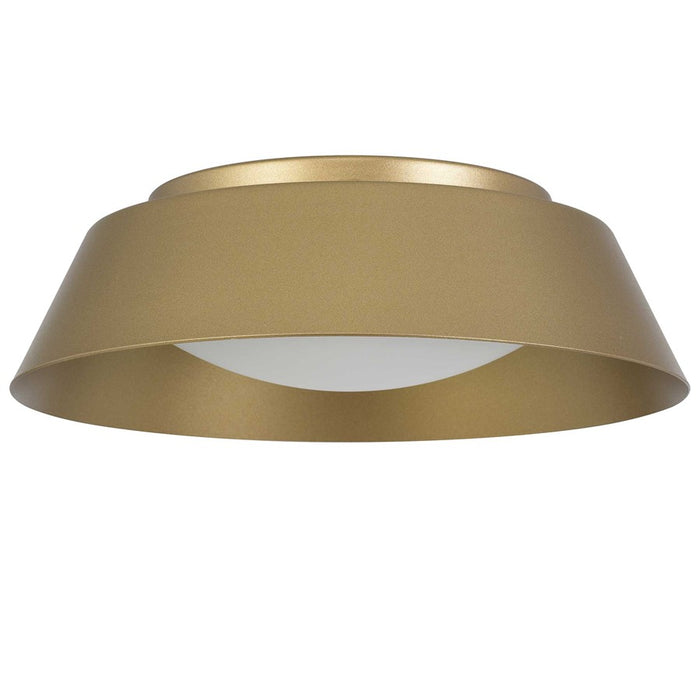 Alteck Pez 11" LED Outdoor Flush Mount, Painted Brass - AFM0066-5CCT-W-PB