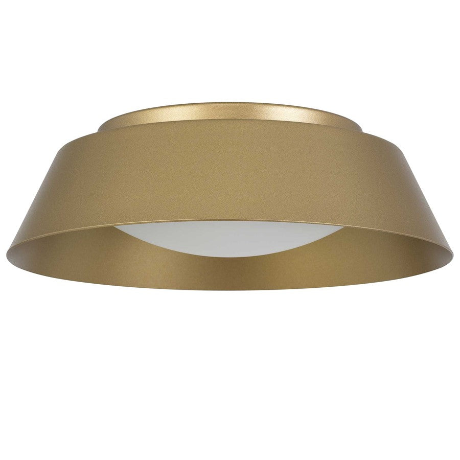 Alteck Pez 11" LED Outdoor Flush Mount, Painted Brass - AFM0066-5CCT-W-PB