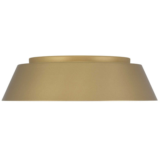 Alteck Pez 15" LED Outdoor Flush Mount, Painted Brass